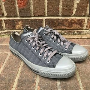 Grey Pinstripe Converse